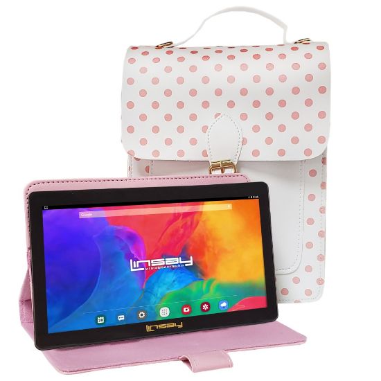 Picture of Linsay F7 Tablet, 7in Screen, 2GB Memory, 64GB Storage, Android 13, Sweet Pink