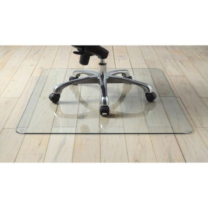 Picture of Lorell Tempered Glass Chair Mat, 36in x 46in, Clear