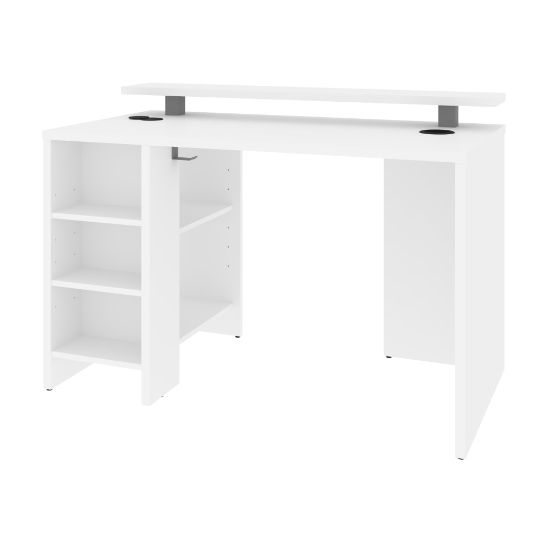 Picture of Bestar Electra 48inW Gaming Computer Desk, White