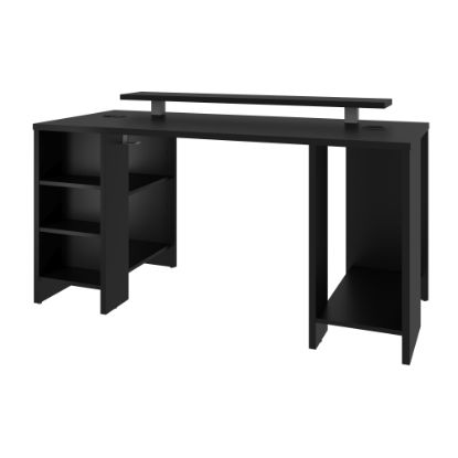 Picture of Bestar Electra 60inW Gaming Computer Desk, Black