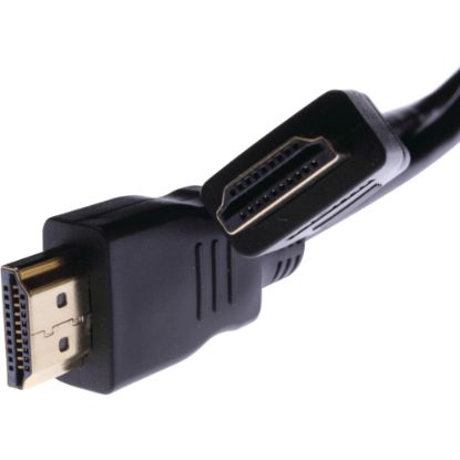 Picture of Unirise HDMI A/V Cable - 15 ft HDMI A/V Cable for Audio/Video Device - First End: 19-pin HDMI 1.4a Type A Digital Audio/Video - Male - Second End: 19-pin HDMI 1.4a Type A Digital Audio/Video - Male - Shielding - Gold Plated Connector - Black