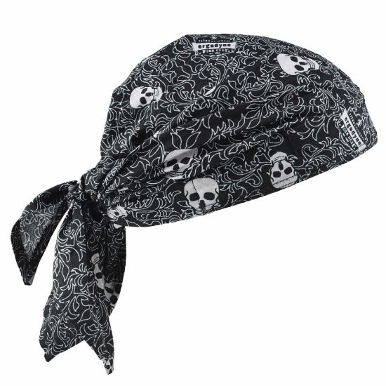 Picture of Ergodyne Chill-Its 6710 Evaporative Cooling Triangle Hats, Skulls, Case Of 24 Hats