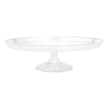 Picture of Amscan Plastic Dessert Stands, 13-1/2in, Clear, Pack Of 3 Stands