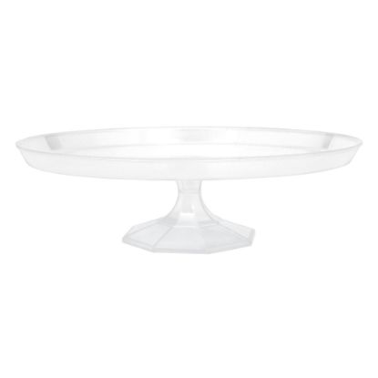 Picture of Amscan Plastic Dessert Stands, 11-3/4in, Clear, Pack Of 3 Stands