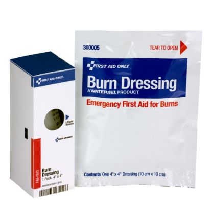 Picture of First Aid Only SmartCompliance Burn Dressing Refill, 4in x 4in, White