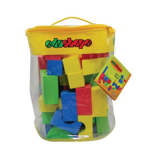 Picture of Edushape Textured Blocks, Grades Pre-K - 4, Pack Of 80