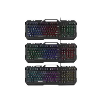 Picture of ENHANCE Infiltrate KL2 - Keyboard - gaming - with phone holder - backlit - USB 2.0 - QWERTY - black