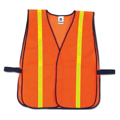 Picture of Ergodyne GloWear Safety Vest, Hi-Gloss Non-Certified, Orange, 8040HL