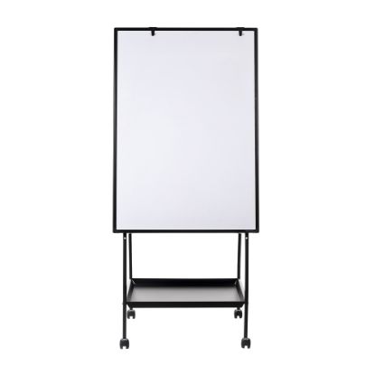 Picture of MasterVision Magnetic Gold Ultra Adjustable Mobile Dry-Erase Whiteboard Easel, 65 12/16in x 24in, Metal Frame With Black Finish