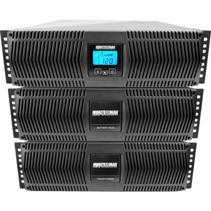 Picture of Minuteman Endeavor ED8000RTXL 6889VA Rack/Tower UPS - 9U Rack/Tower - 8.90 Minute Stand-by - 208 V AC Input - 208 V AC, 212 V AC, 120 V AC Output - 1 x NEMA L6-30R, 1 x NEMA L6-20R, 6 x NEMA 5-15/20R - Serial Port