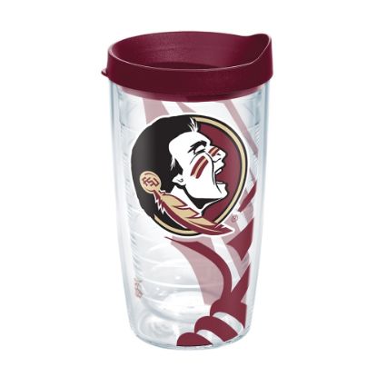 Picture of Tervis Genuine NCAA Tumbler With Lid, Florida State Seminoles, 16 Oz, Clear