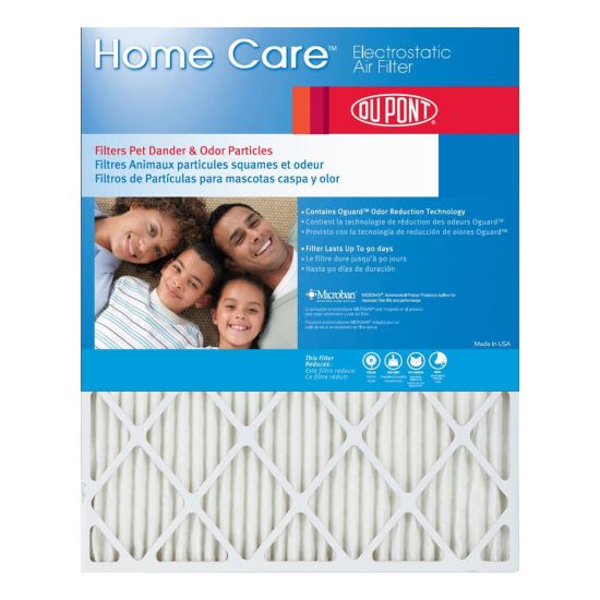 Picture of DuPont Home Care Electrostatic Air Filters, 20inH x 20inW x 2inD, Pack Of 4 Air Filters