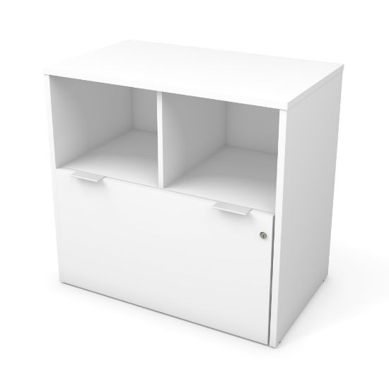 Picture of Bestar i3 Plus 30-1/8inW x 18-1/4inD 1-Drawer Lateral File Cabinet, White