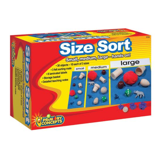 Picture of Primary Concepts Size Sort Object Set, Multicolor, Grades Pre-K To 1st