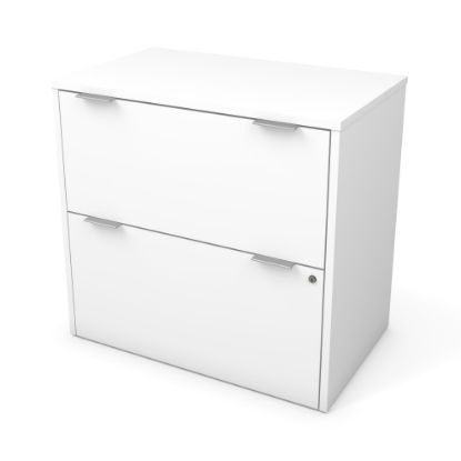 Picture of Bestar i3 Plus 30-1/8inW x 18-1/4inD Lateral 2-Drawer File Cabinet, White