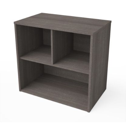 Picture of Bestar i3 Plus Small Shelving Unit, 28-1/2inH x 30-1/8inW x 18-1/4inD, Bark Gray