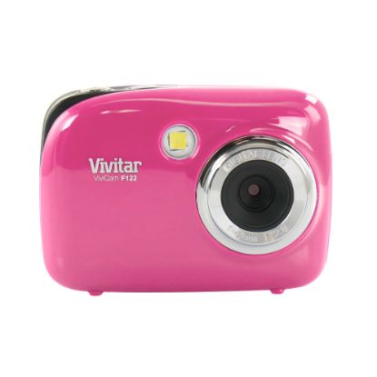 Picture of Vivitar ViviCam F122 995116000M 14.1-Megapixel Digital Camera With 1.8in LCD Screen, Pink