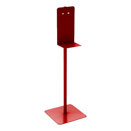 Picture of Built Sanitizer Floor Stand, 48in x 14in x 14in, Red