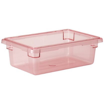 Picture of Cambro Camwear 6inD Food Storage Boxes, 18in x 26in, Safety Red, Set Of 6 Boxes