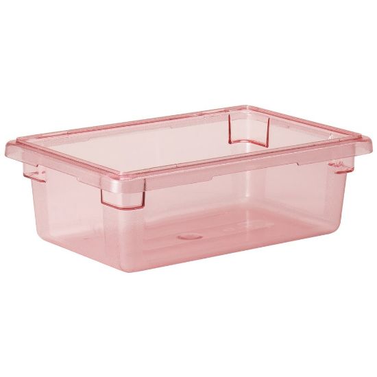 Picture of Cambro Camwear 6inD Food Storage Boxes, 18in x 26in, Safety Red, Set Of 6 Boxes