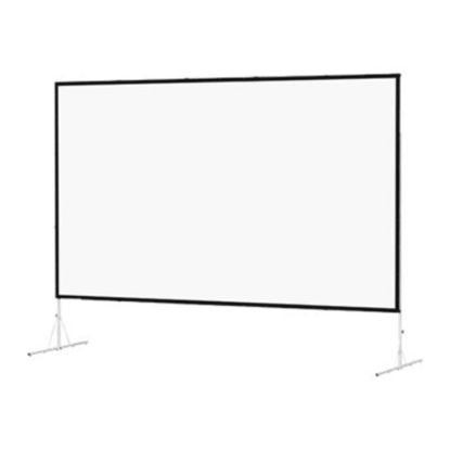 Picture of Da-Lite Fast-Fold Deluxe Screen System Wide Format - Projection screen with legs - rear - 163in (163 in) - 16:10 - Dual Vision