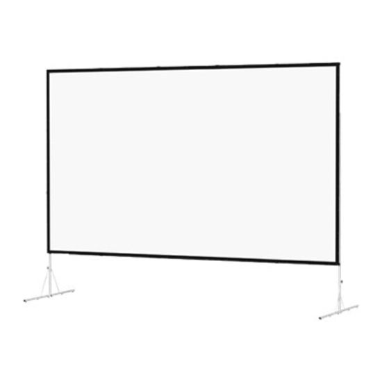 Picture of Da-Lite Fast-Fold Deluxe Screen System Wide Format - Projection screen with legs - rear - 163in (163 in) - 16:10 - Dual Vision