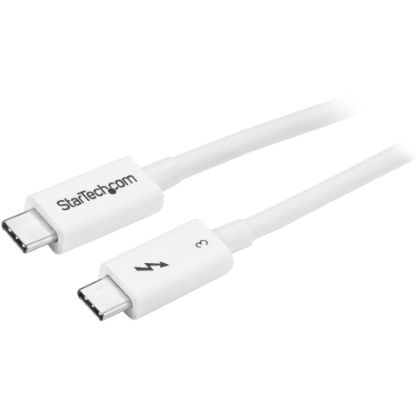 Picture of StarTech.com 1.6ft (50cm) Thunderbolt 3 Cable, 40Gbps, 100W PD, 4K/5K Video, Thunderbolt-Certified, Compatible w/ TB4/USB 3.2/DisplayPort - 1.6ft (50cm) Passive Thunderbolt 3 cable - Delivers consistent 40 Gbps performance