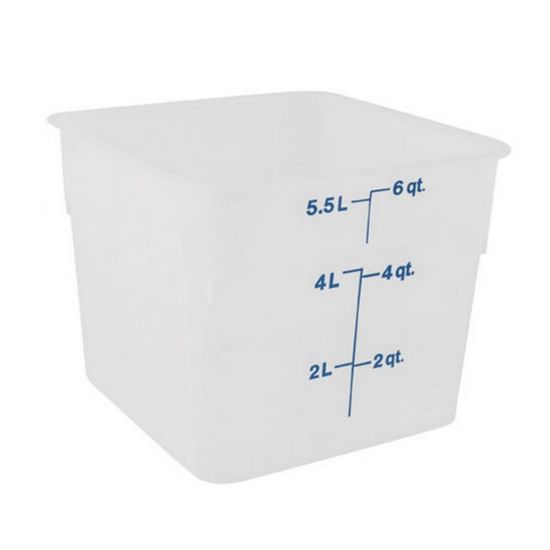 Picture of Cambro CamSquare Food Storage Container, 6 Qt, White