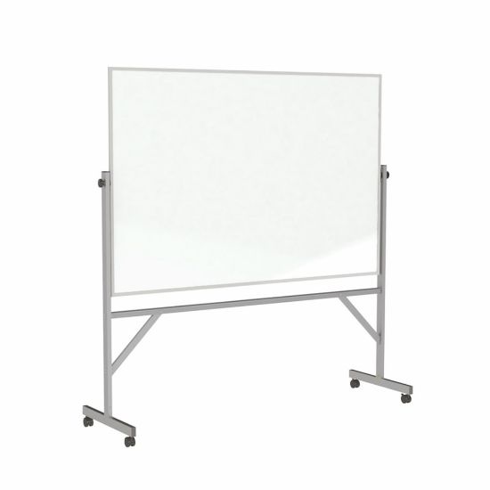 Picture of Ghent Reversible Magnetic Dry-Erase Whiteboard, 48in x 72in, Aluminum Frame With Silver Finish