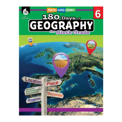 Picture of Shell Education 180 Days Of Geography, Grade 6