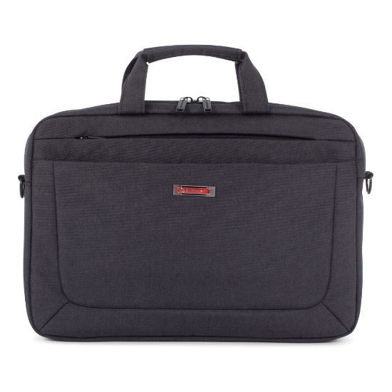 Picture of Swiss Mobility Cadence 2-Section Executive Briefcase With 15.6in Laptop Pocket, Charcoal