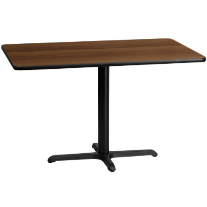 Picture of Flash Furniture Rectangular Laminate Table, 31-3/16inH x 30inW x 48inD, Walnut