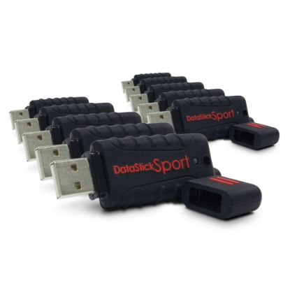 Picture of Centon DataStick Sport Waterproof - USB flash drive - 4 GB - USB 2.0 - black (pack of 10)