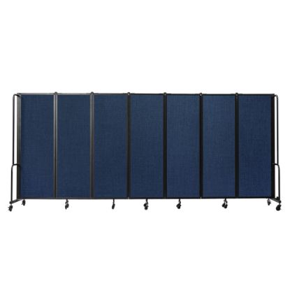 Picture of National Public Seating Room Divider, 7-Section, 72inH x 27inW x 164inD, Blue