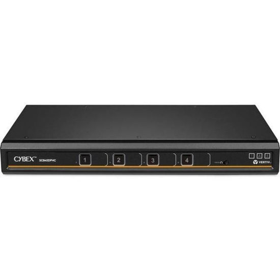 Picture of Vertiv Cybex SC800 Secure KVM | Single | 4 Port Universal DisplayPort | USB-C | NIAP version 4.0 Certified (SC840DPHC-400) - Secure Desktop KVM Switches | Secure KVM Switch | Single Head | NIAP Certified