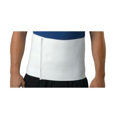 Picture of Medline Tri-Panel Elastic Abdominal Binder, Large/X-Large, White