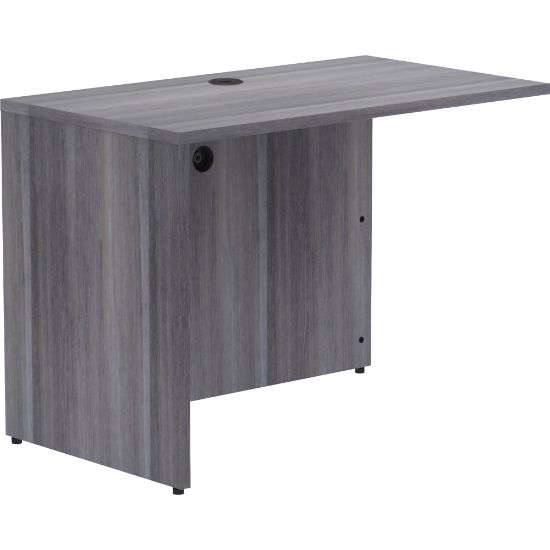 Picture of Lorell Essentials 42inW Desk Return, Weathered Charcoal