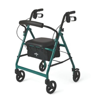 Picture of Medline Guardian Basic Rollator, 6in Wheels, Green