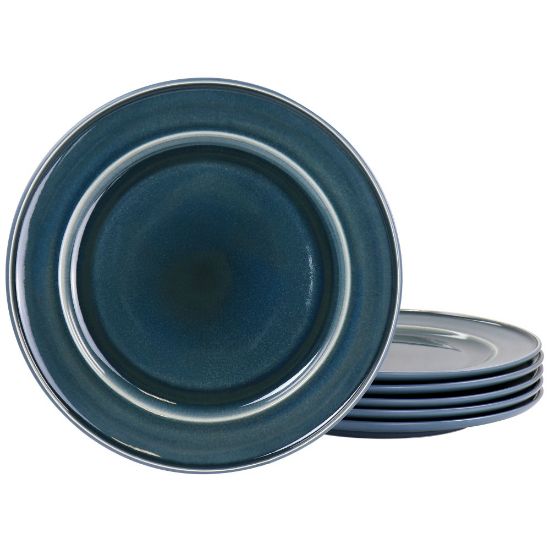 Picture of Martha Stewart Speckle Glazed 6-Piece Dinner Plate Set, 10-3/4in, Blue