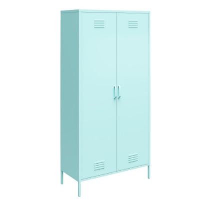 Picture of Ameriwood Home Cache Tall 2-Door Metal Locker Cabinet, 72-7/8inH x 35-7/16inW x 15-3/4inD, Mint