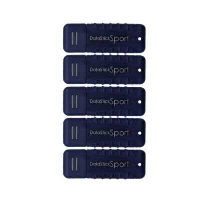 Picture of Centon DataStick Pro USB 3.0 Flash Drives, 64GB, Sport Blue, Pack Of 5 Flash Drives, S1-U3W2-64G-5B