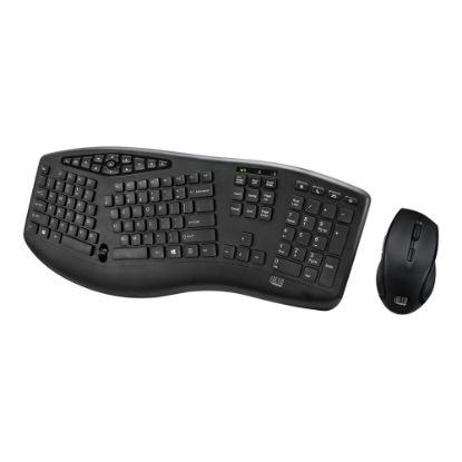 Picture of Adesso TruForm Media 1600 Wireless Ergonomic Keyboard and Optical Mouse Combo