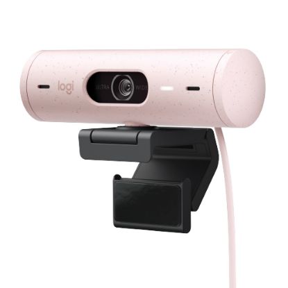 Picture of Logitech BRIO 500 Webcam - 4 Megapixel - 60 fps - Rose - USB Type C - 1920 x 1080 Video - Auto-focus - 90 deg. Angle - 4x Digital Zoom - Microphone - Notebook, Monitor, Display Screen