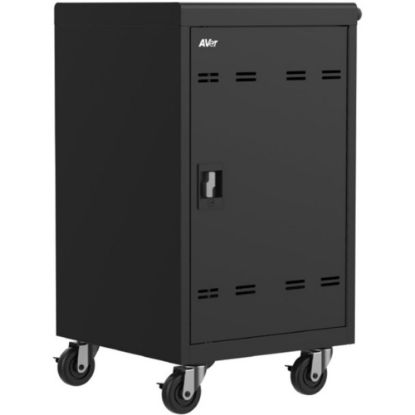 Picture of AVer AVerCharge B30 30 Device Charging Cart - Metal - 24.6in Width x 21.3in Depth x 38.1in Height - Black - For 30 Devices