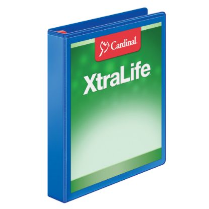 Picture of Cardinal XtraLife Locking Slant-D Ring 3-Ring Binder, 1in D-Rings, Blue