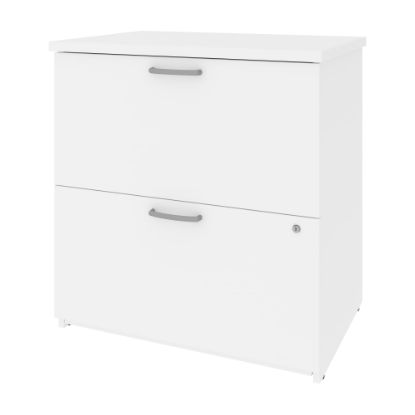 Picture of Bestar Universel 28-5/16inW x 19-5/8inD Lateral 2-Drawer File Cabinet, White