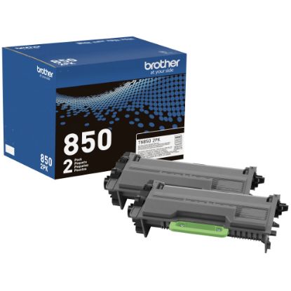 Picture of Brother TN-850 Black High Yield Toner Cartridges, Pack Of 2