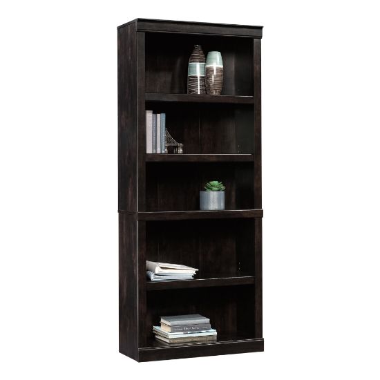 Picture of Realspace 72inH 5-Shelf Bookcase, Peppered Black