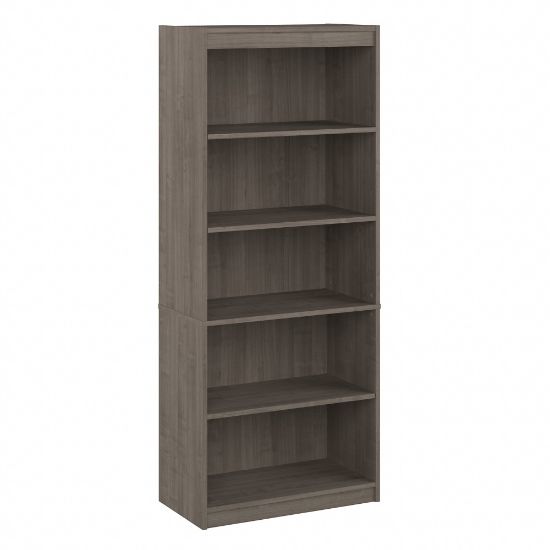 Picture of Bestar Logan 72inH 5-Shelf Bookcase, Silver Maple