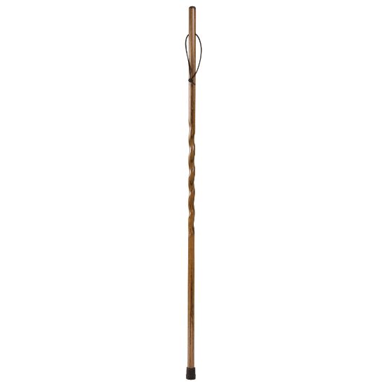 Picture of Brazos Walking Sticks Twisted Trekker Oak Walking Stick, 48in, Brown